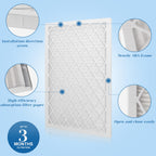 14x20x1 MERV 11 Air Filter, Quality AC/HVAC Furnace Filter，2 Reusable ABS Frame + 8 Pack Replaceable Filter