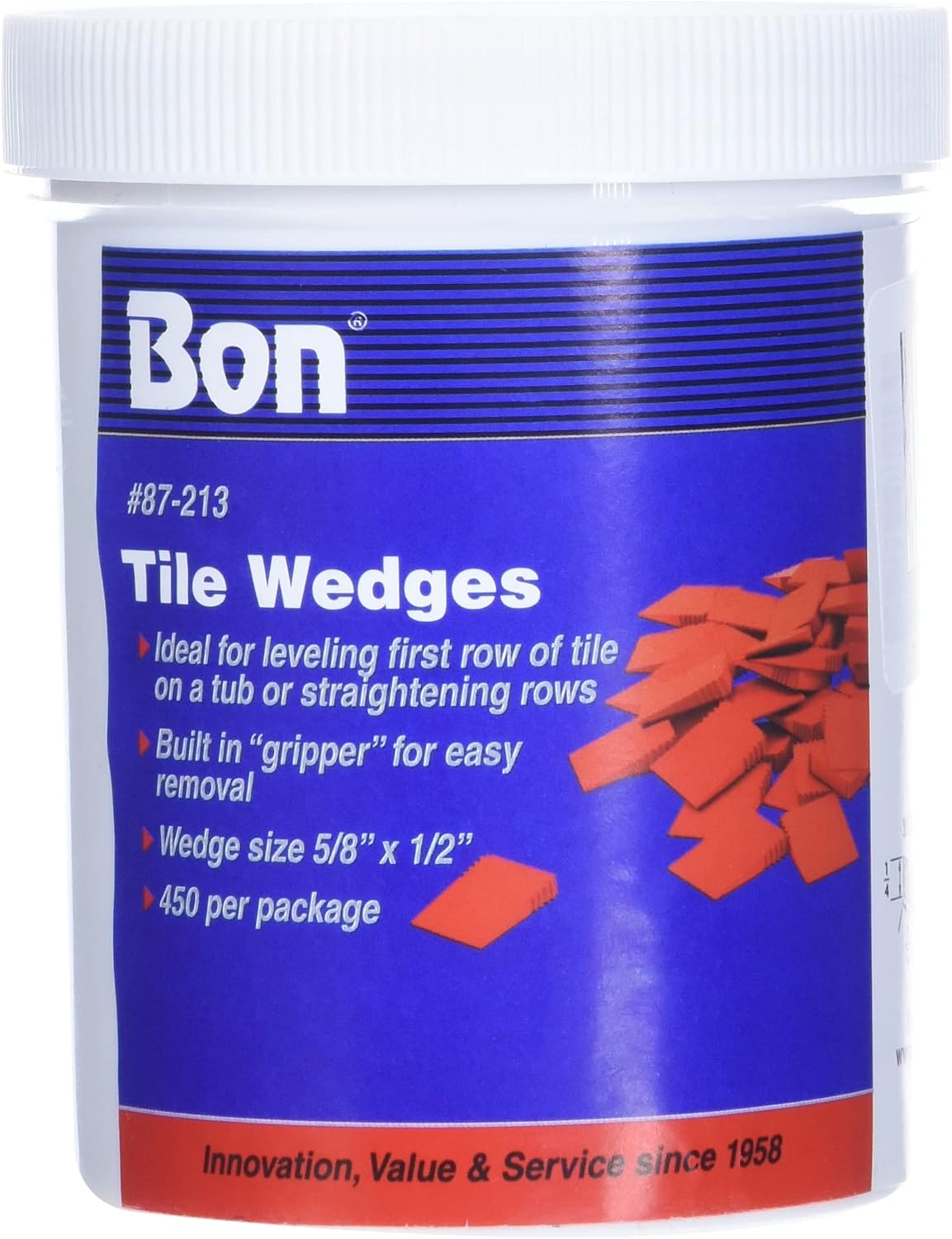 Tile Wedges Regular Pack of 450 with Built-In Gripper for Easy Removal – Ideal for Leveling and Straightening Tile Rows