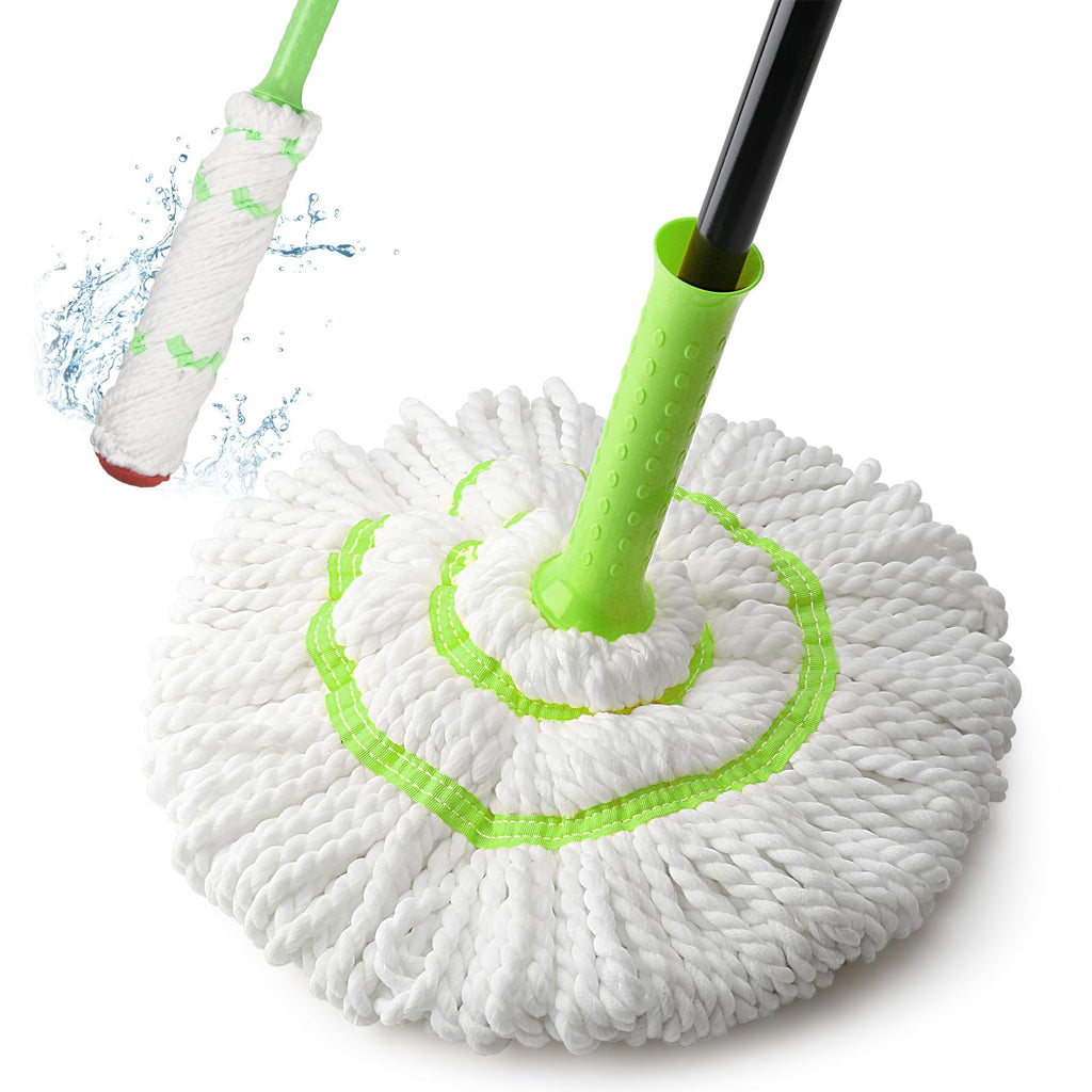 Mop, Self-Wringing Twist Mops for Floor Cleaning, 57" Long Handle