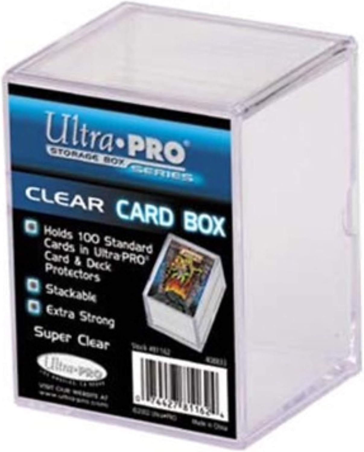 81147 2-Piece 150 Count Clear Card Storage Box