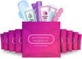 Pink Style Menstrual Kit All-in-One 10 Pack | Convenience on The Go | Period Kit Pack for Travelling, Tweens &