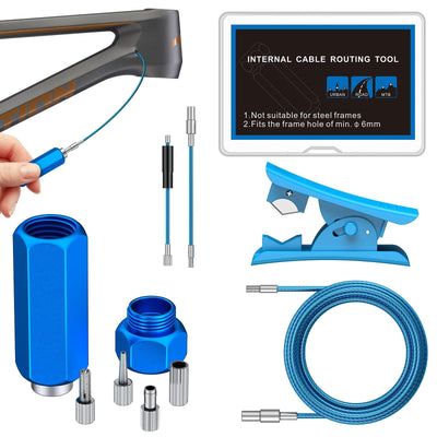 Bike Internal Cable Routing Tool Kit with Hydraulic Hose Cutter
