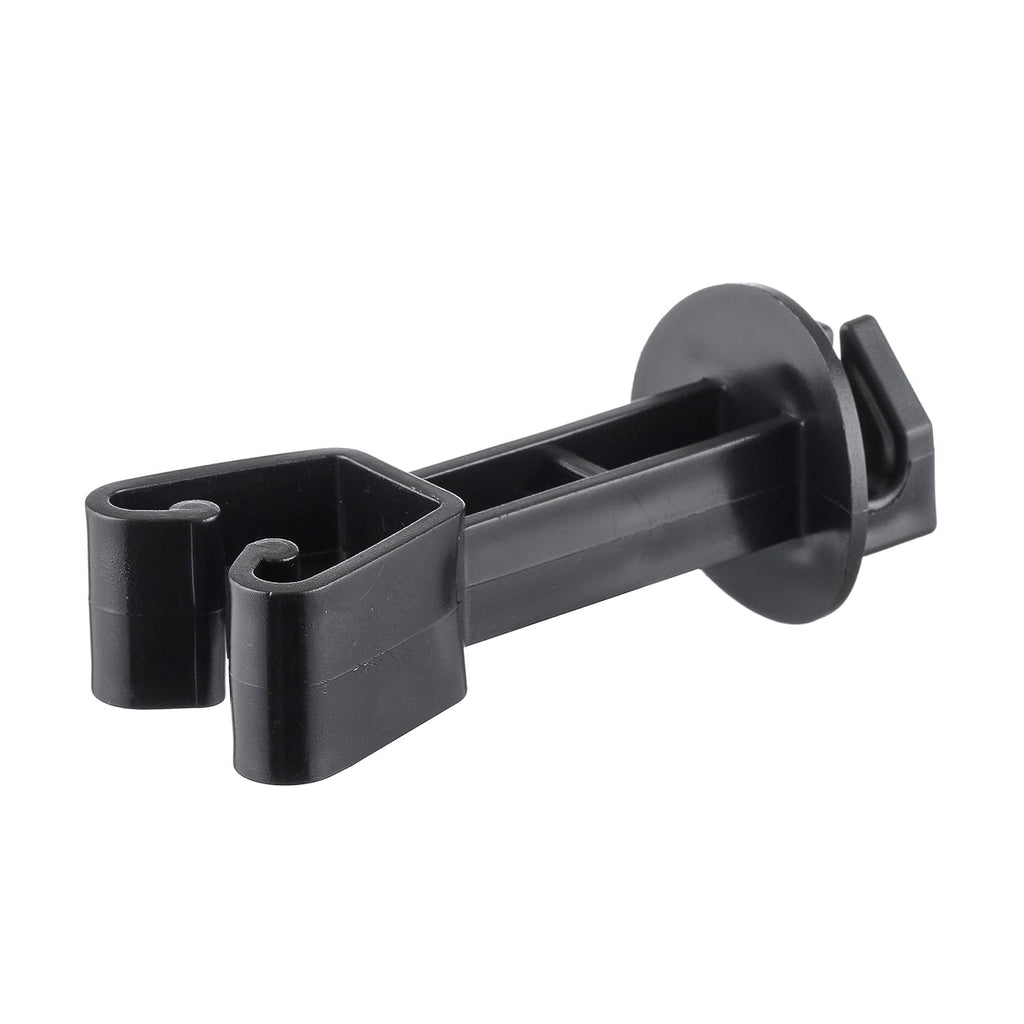 25-Pack Electric Fence Chain Link Extended Insulators, Black | Secure Offset Design · Fits Chain Link Fences & U
