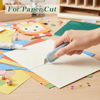 60 Pcs Mini Box Cutter Bulk, Retractable Box Opener Mixed