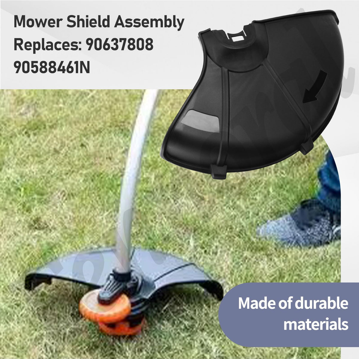 Fennoral 90637808 String Trimmer Guard Assembly for Black & Decker Trimmer