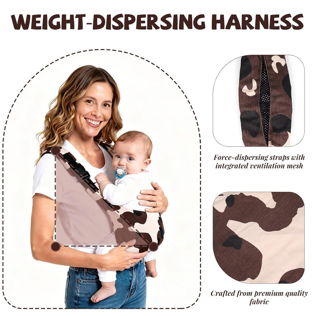 Baby Sling Carrier, Side Toddler Sling Carrier 20-44 lbs with Adjustable Straps, Portable and Lightweight Baby