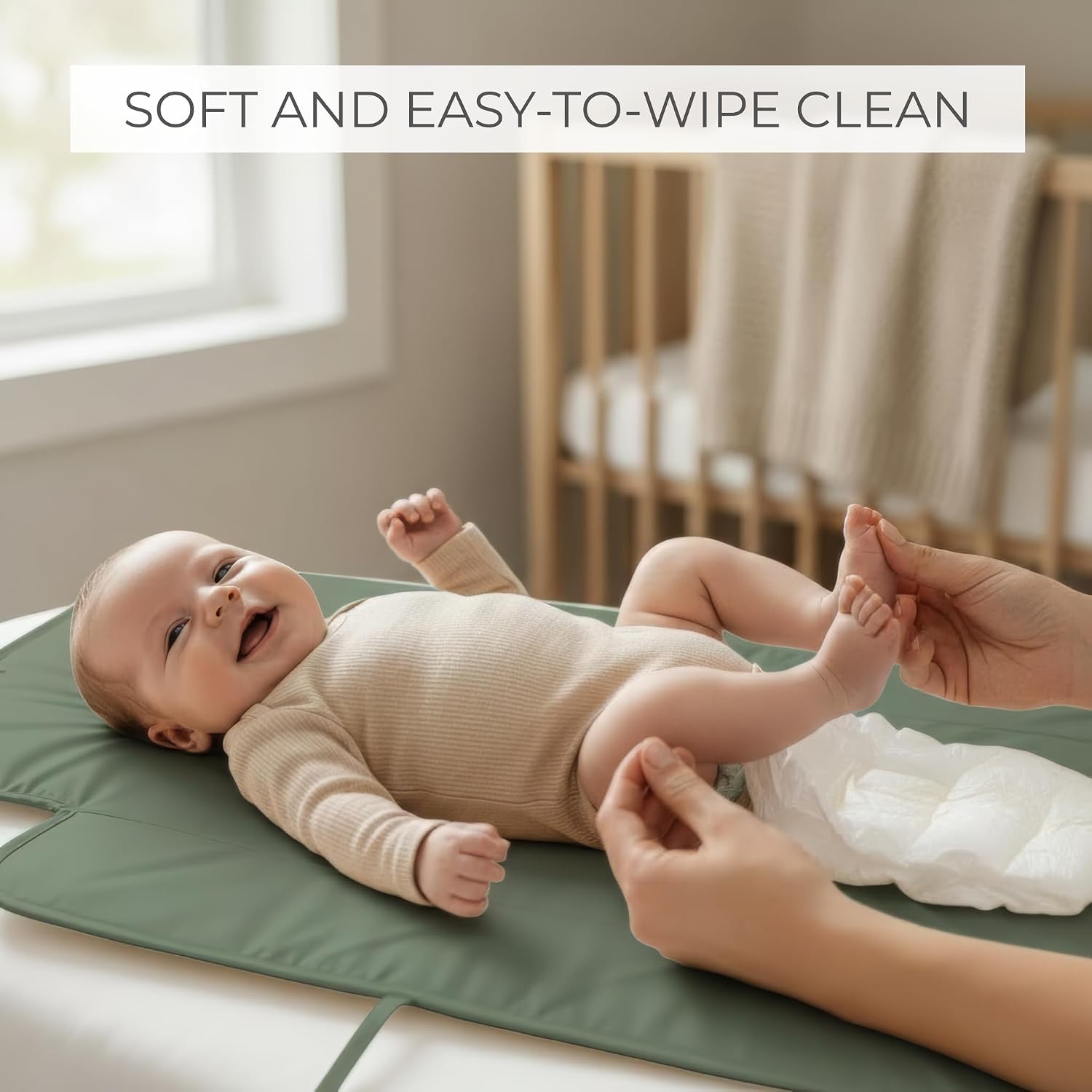 Portable Diaper Changing Pad - Soft and Easy to Clean Diaper Changing Mat for Babies - The Perfect Lightweight and