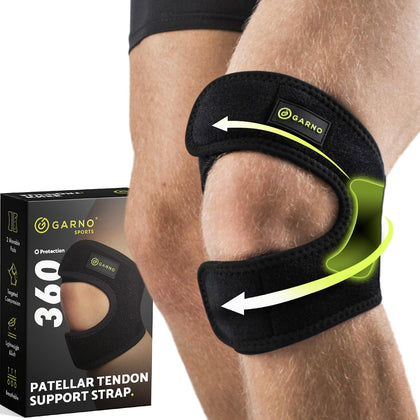 Patellar Tendon Support Strap, Knee Brace for Meniscus Tear, Patella Tendonitis, Arthritis, Adjustable Neoprene