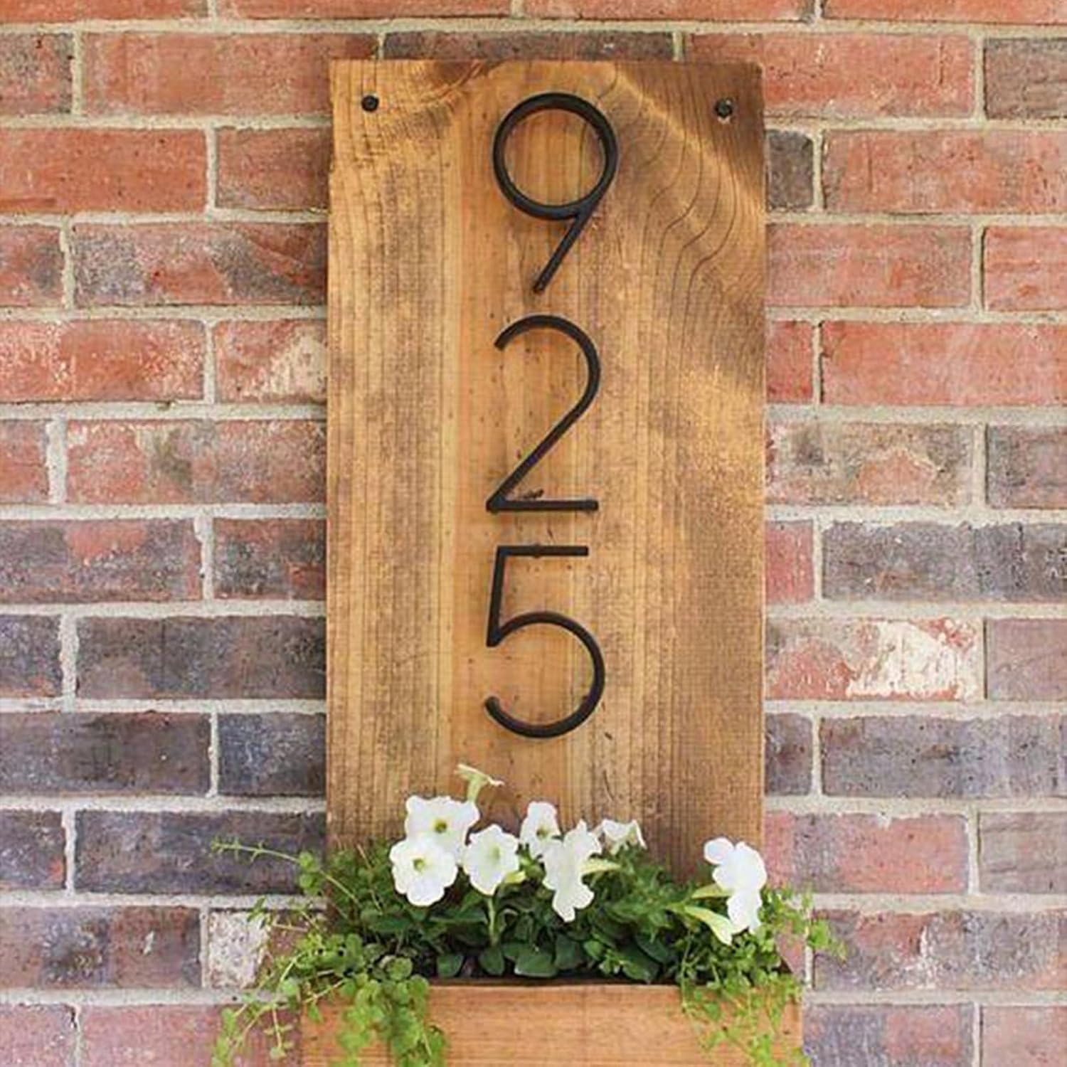 5" Floating Stainless Steel Address House Number (5) | Modern Metal Anti-Rust House Numbers with Nail Kits for Door