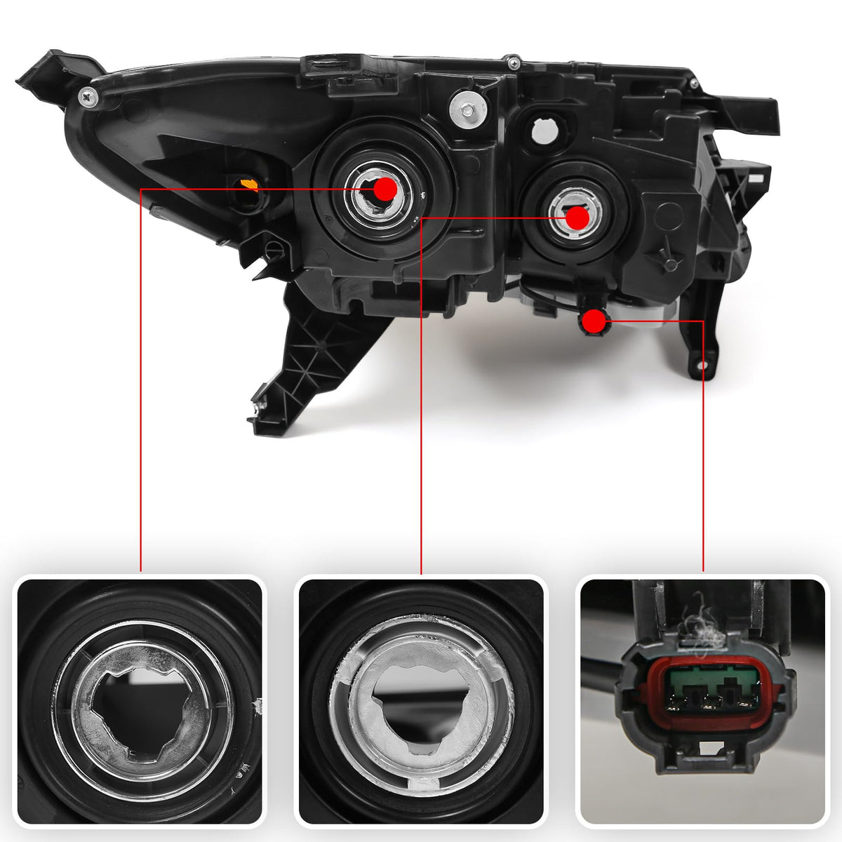 Left Halogen Headlight Assembly for Nissan Pathfinder 2017-2020 LH