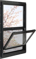 Vinyl Single Hung Sliding Window, 30" x 54" Black