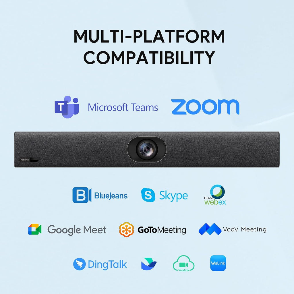 UVC40 E2 4K All-in-One USB Video Conference Camera, Teams & Zoom | 120° Wide-Angle Lens, Built-in 8 Microphone Array