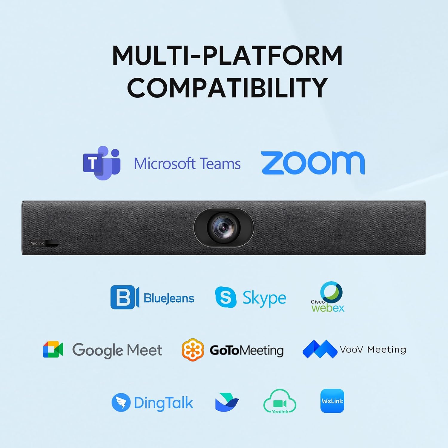 UVC40 E2 4K All-in-One USB Video Conference Camera, Teams & Zoom | 120° Wide-Angle Lens, Built-in 8 Microphone Array