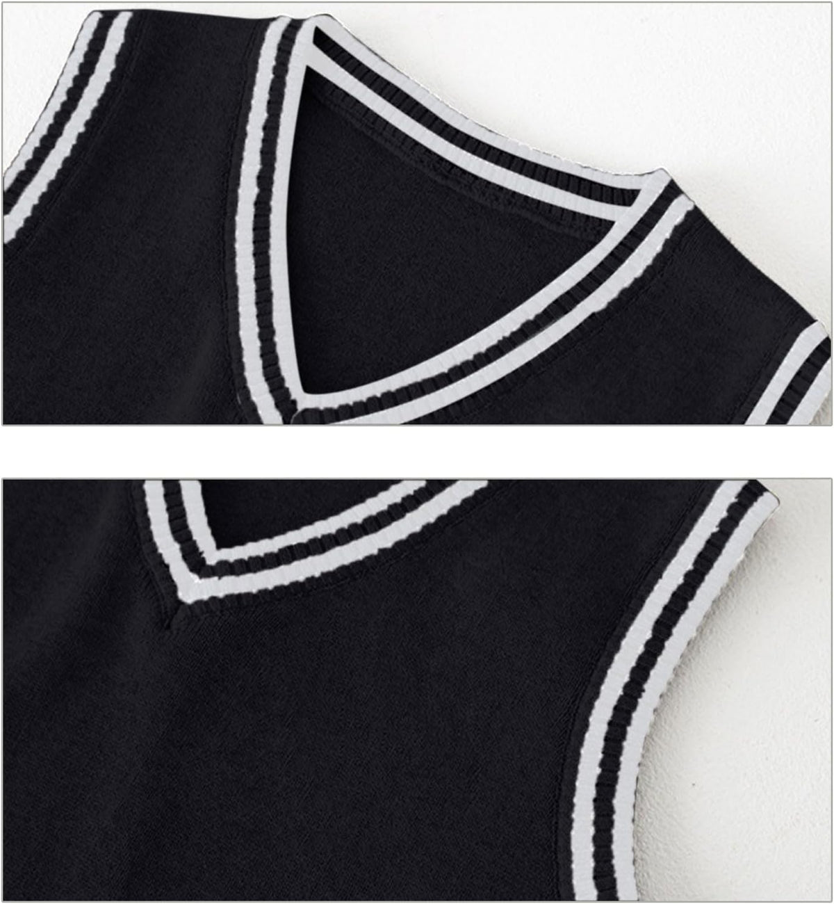 Boys Sweater Vest Cotton School Uniform for Girls V Neck Sweater Vest Kids Knit Cotton Sweaters Pullover