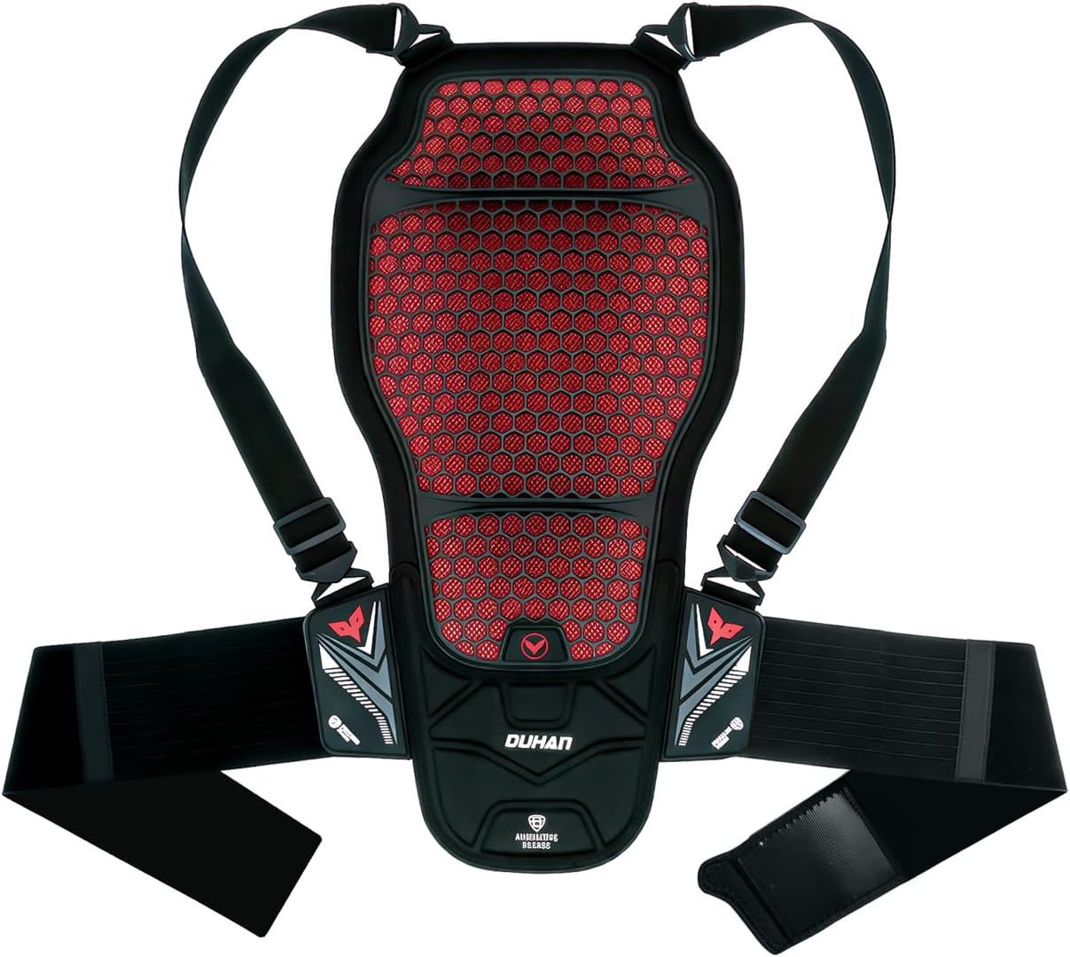 CE Level 2 Certified Motorcycle Back Protector, Lightweight Spine Armor Pad with Adjustable Straps Protective Gear
