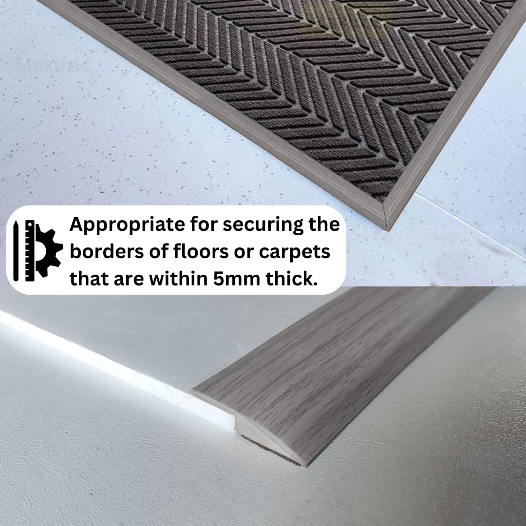 Floor Transition Strip Self Adhesive Carpet Wood Tile Vinyl Flooring Laminate Transition Cover Edge Trim Gap Doorway