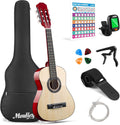 30" Acoustic Guitar for Beginners Kids Youth 1/4 Size Dreadnought Guitarra Acustica Kit with Chord Poster, Gig Bag