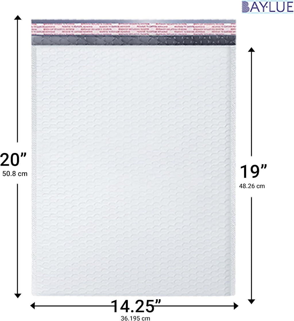 Bubble Mailers 14.25x20, Self Seal Poly Padded Envelopes #7, 50 Pack