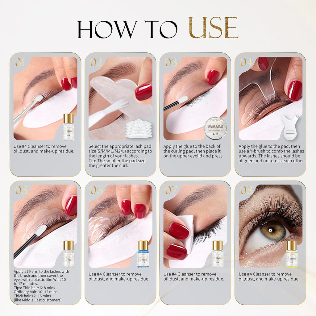Lash Lift Kit & Brow Lamination Kit, 2 in 1 Professional Eyelash Curling and Eyebrow Lamination Set, DIY Eyelash Perm