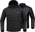 Motorcycle Jacket for Men, CE Certified 3-in-1 Riding Hoodie | CE Level 2 Armor, EVA Back Protector, Removable Liner