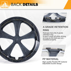 15" White Lacquer Hubcaps for Toyota Prius 2010-2015, Set of 4