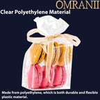 Clear Gusseted Bags, 2Mil 10" X 4" X 24" & 100 Bags | LDPE Material, For Food Packaging, Storage & Display | Heat