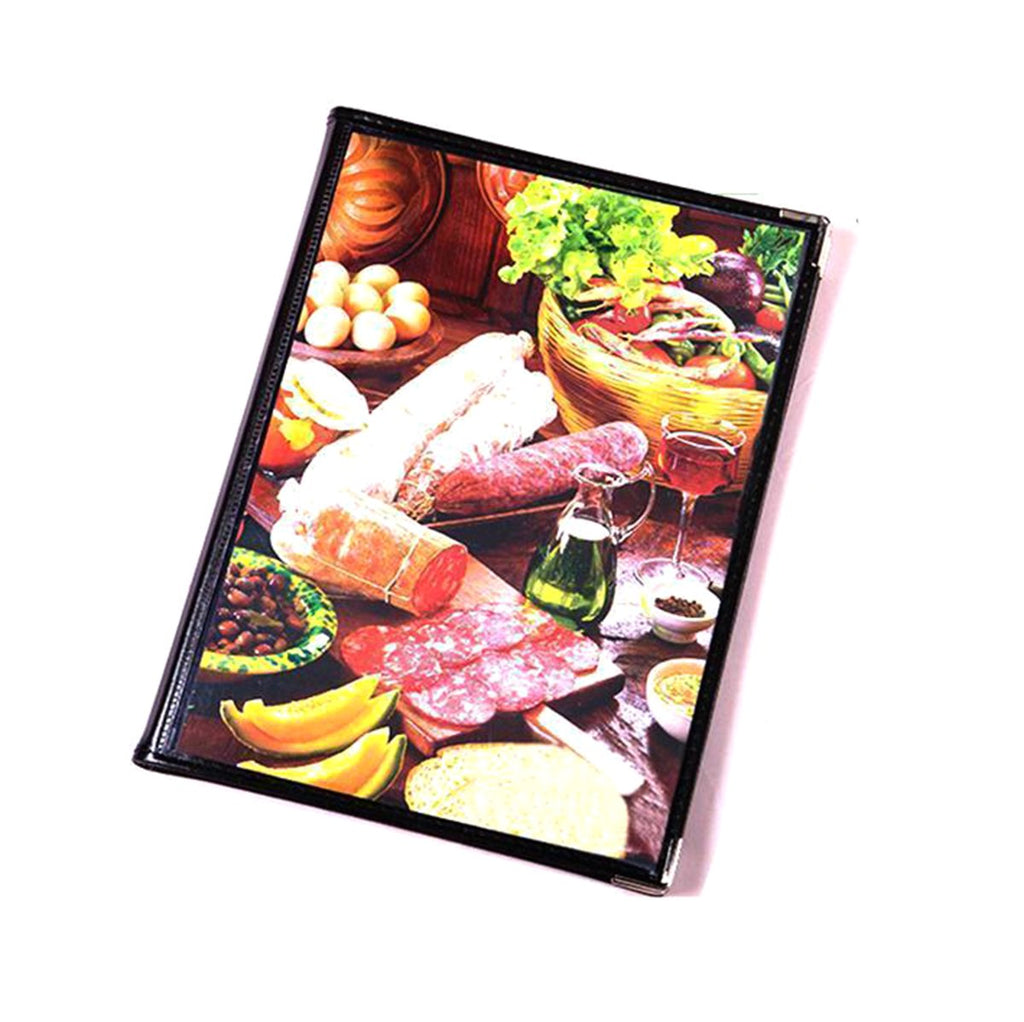 Restaurant Menu Covers Book for Bar Cafe Kitchen - Restaurant Menu Holder Menu Folder Fits A4 Size Paper, 4 Pages 8