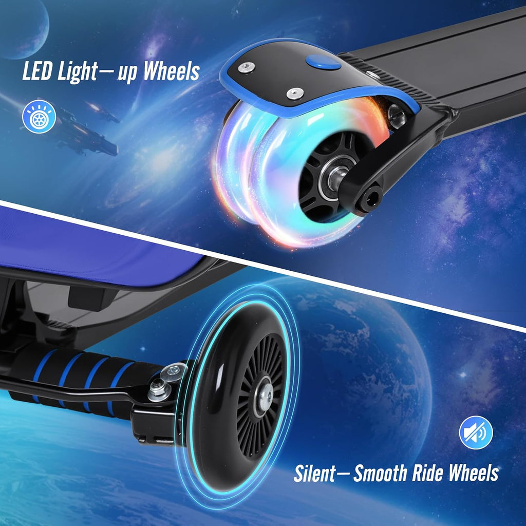 2-in-1 Folding Scooter Luggage for Kids & Adults, Ride-On Suitcase