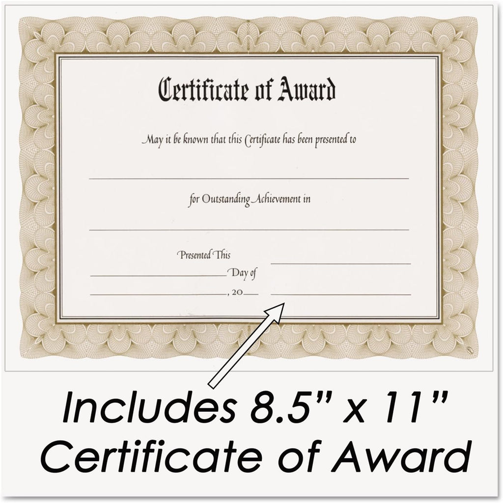 Award Plaque Frame for Diplomas, Certificates, or Licenses, Certificate Frame for Documents, Black Marble | Displays