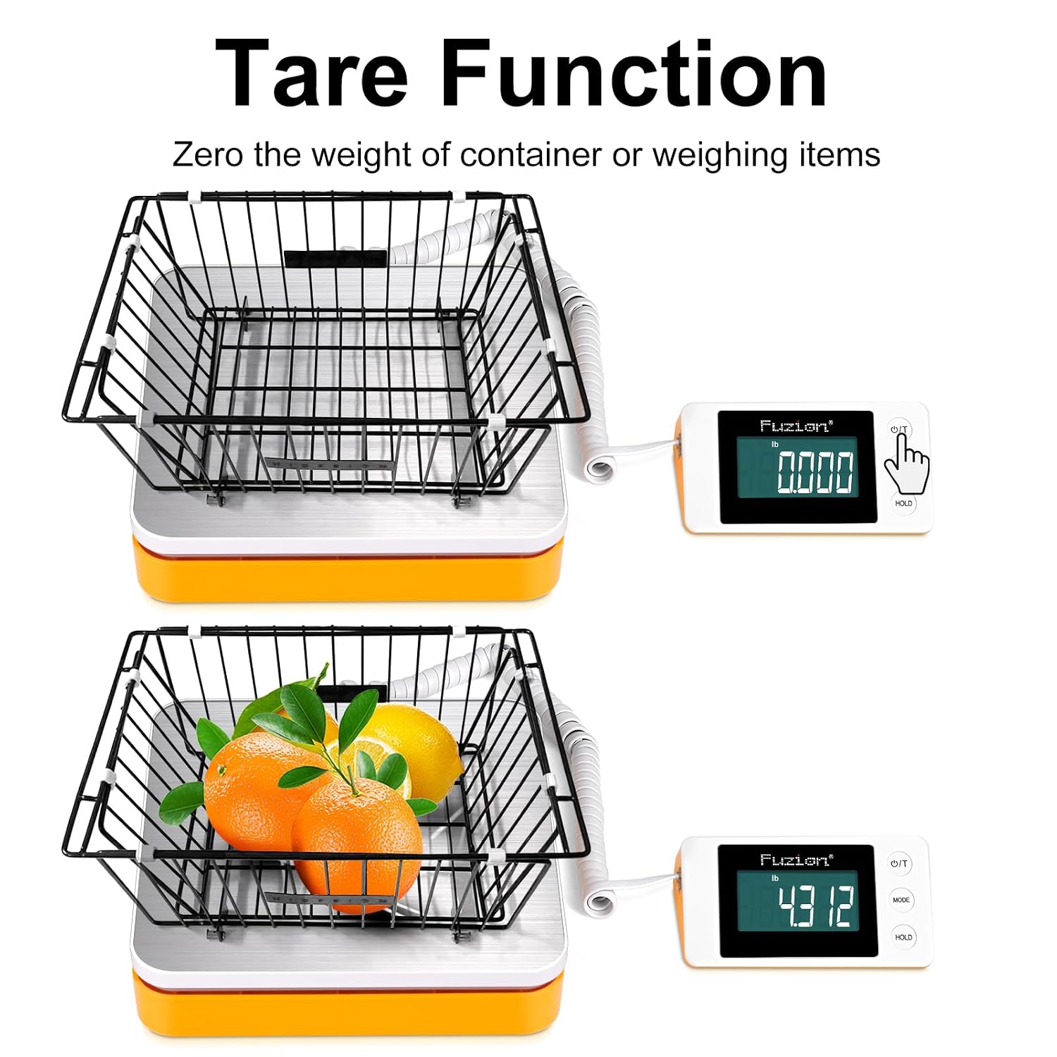 Shipping Scale - Digital Postal Scale | 110LB x 0.1oz, Large LCD Display, 5 Units, Dual Power Supply (Batteries &