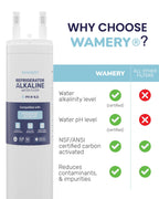 Wamery Alkaline Fridge Water Filter Replacement, Model ULTRAWF, 1 Pack