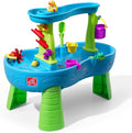 Step2 Rain Showers Splash Pond Water Table, Kids Water and Sand Activity Sensory Playset, Summer Outdoor Toys, 13