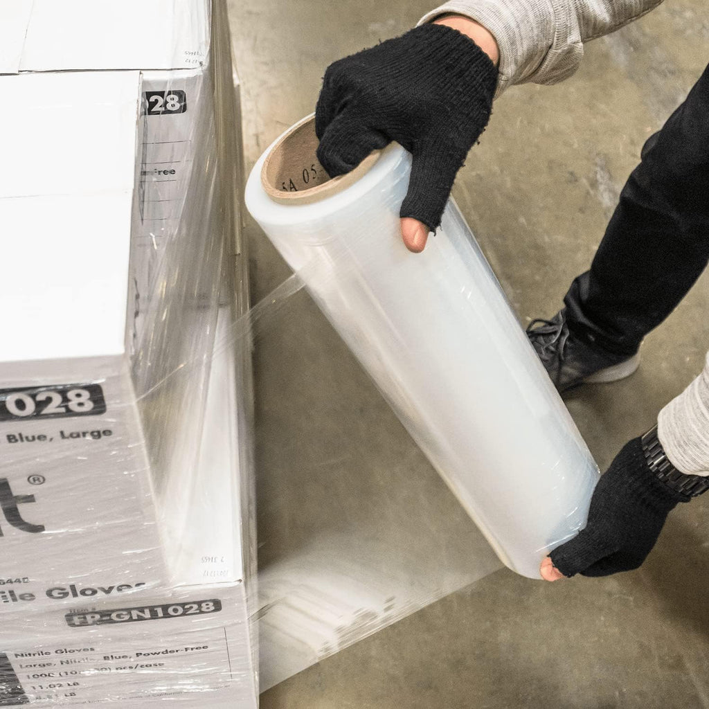 Hand Wrap Stretch Film - 43 Gauge, 18"x1476' (4 rolls)