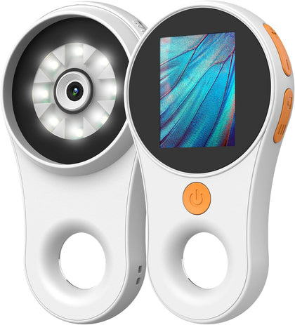 Digital Microscope Handheld 2.0 inch IPS Color Screen,Portable Digital Magnifying Glass 500x,Marco