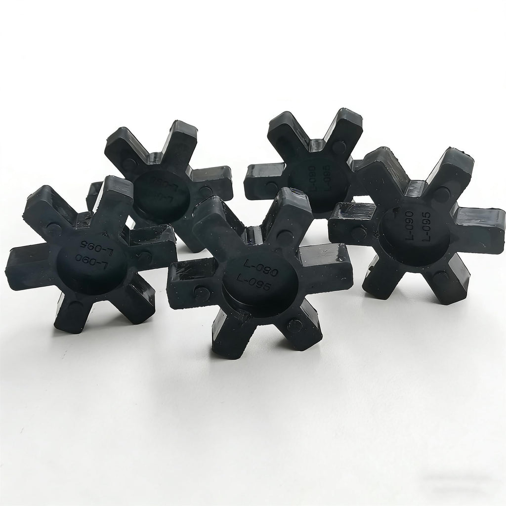 (5 Pack) L095 Flexible Rubber Spider Couplings Solid Spider Center Inserts