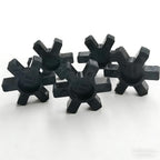 (5 Pack) L095 Flexible Rubber Spider Couplings Solid Spider Center Inserts