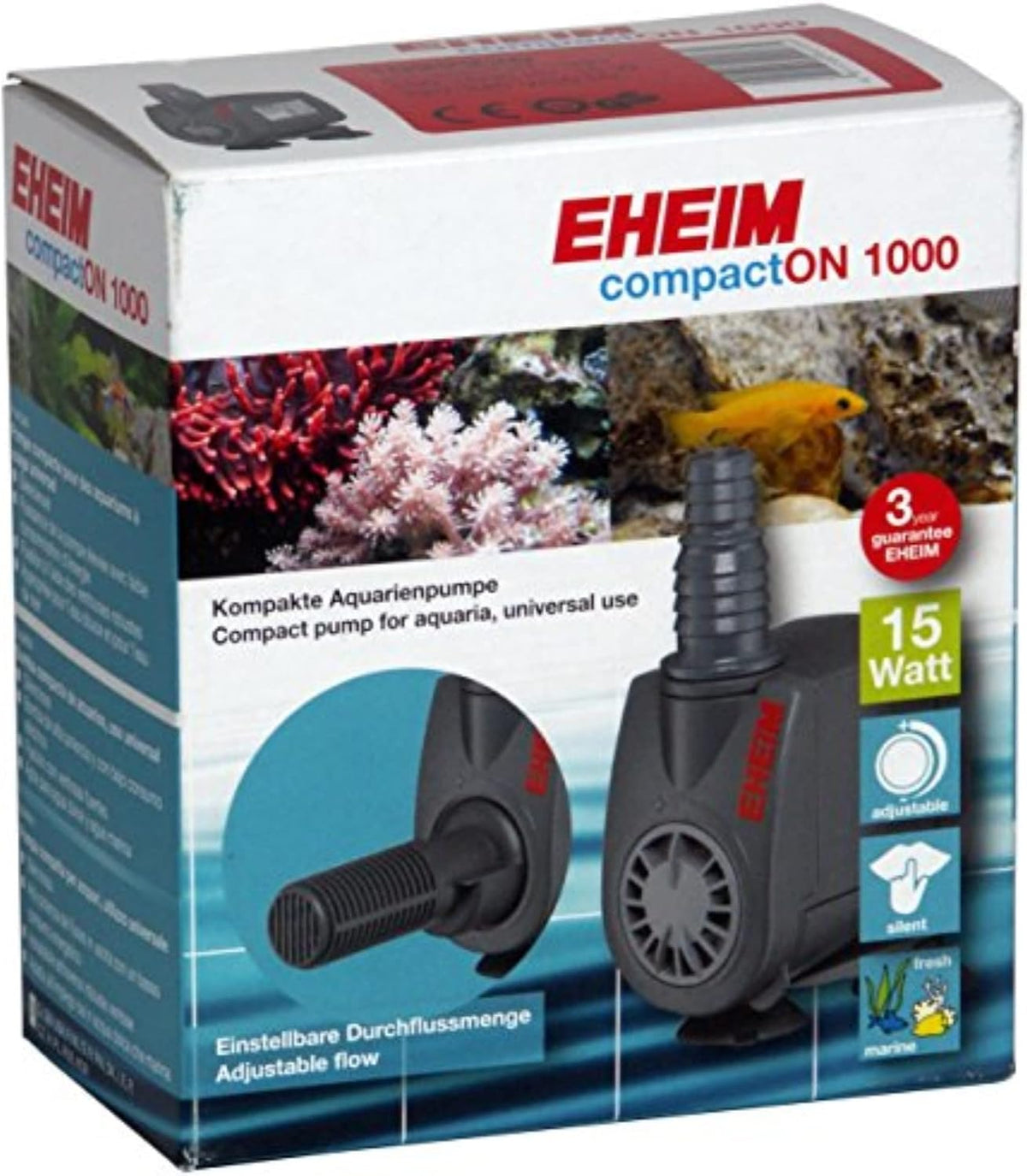 COMPACTON 1000 Aquarium Pump, Black