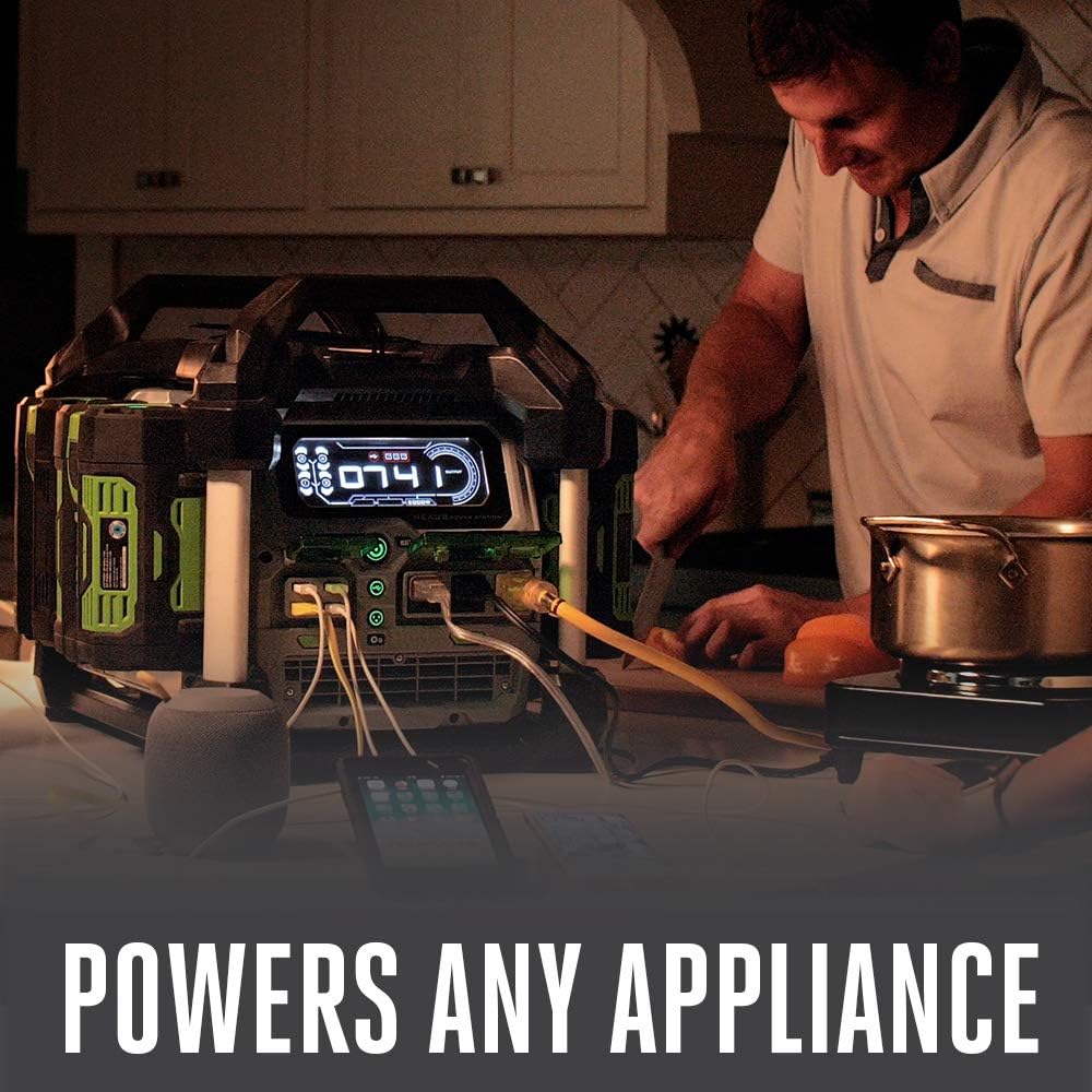 Portable Power Station, 3000W, Battery Powered, Inverter Generator for Home and Outdoor, Battery and Charger Not