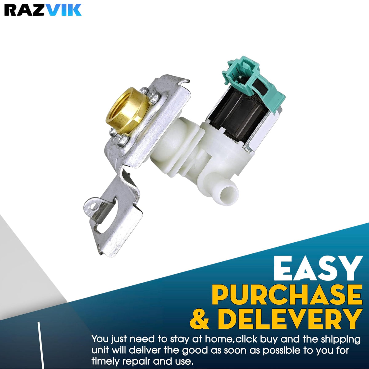 Water Inlet Valve Replacement For KitchenAid KUDK03ITBL3 KUDP02FRSS0 KUDP02FRBL1 KUDI02FRSS2 KUDS02FRSS1 KUDS03FTSS2 KUDK03CTBL0 KUDK03CTBL1 KUDK03CTBL2 KUDK03CTBL3 KUDK03CTSS0 KUDK03CTSS1 Dishwasher
