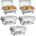 Chafing Dishes for Buffet 5 Pack, 9 QT Full Pan Stainless Steel