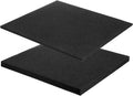 2 Pcs Black Foam Inserts 12"Lx12"Wx1"T & 12"Lx12"Wx0.4"T