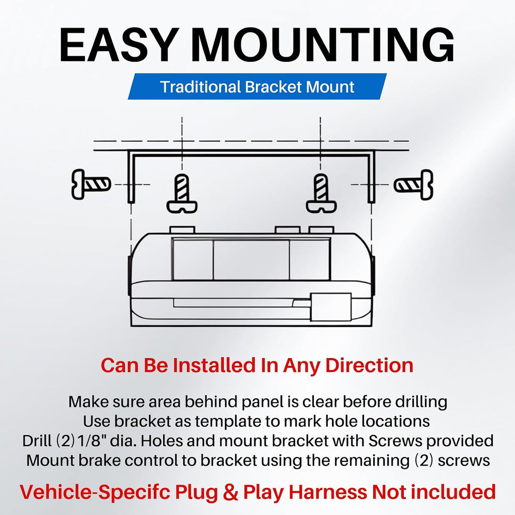 8507111 Upgraded Time-Delay Trailer Brake Controller for 1-4 Axles