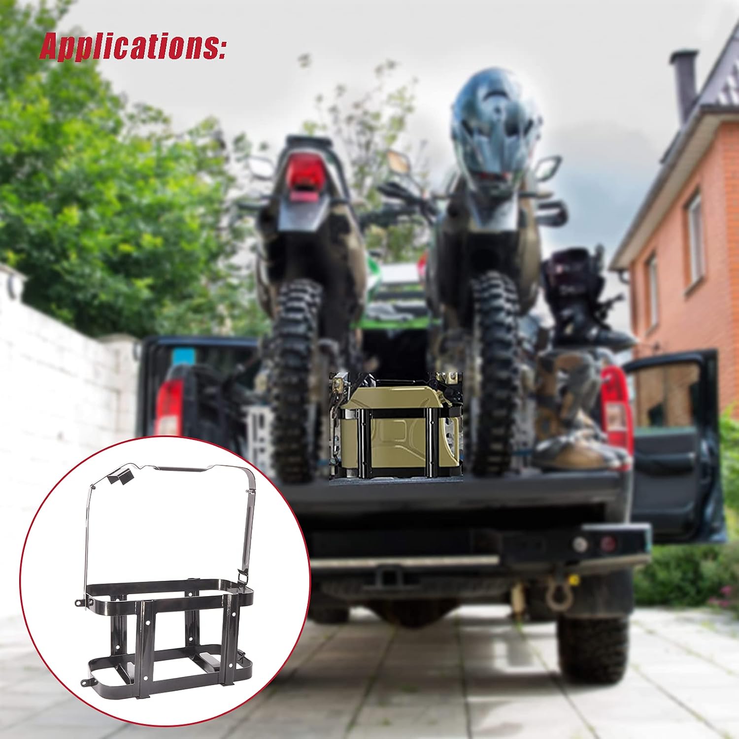 Gas Can Holder for 5 Gallon Steel Jerry Can