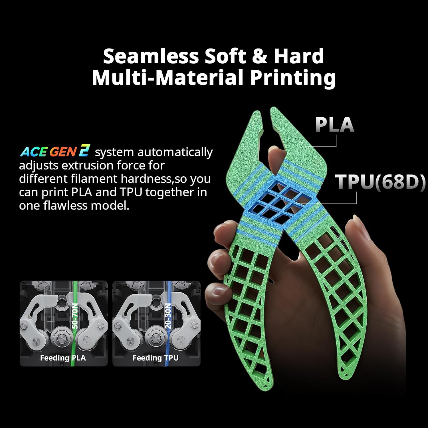 Kobra X Multicolor 3D Printer, Easy One-Click Printing | 2X Faster, 600mm/s High Speed 3D Printers for Beginners &