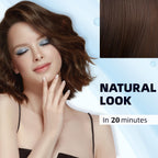 Dark Brown Hair Dye Shampoo Color Shampoo for Gray Coverage for Women Men