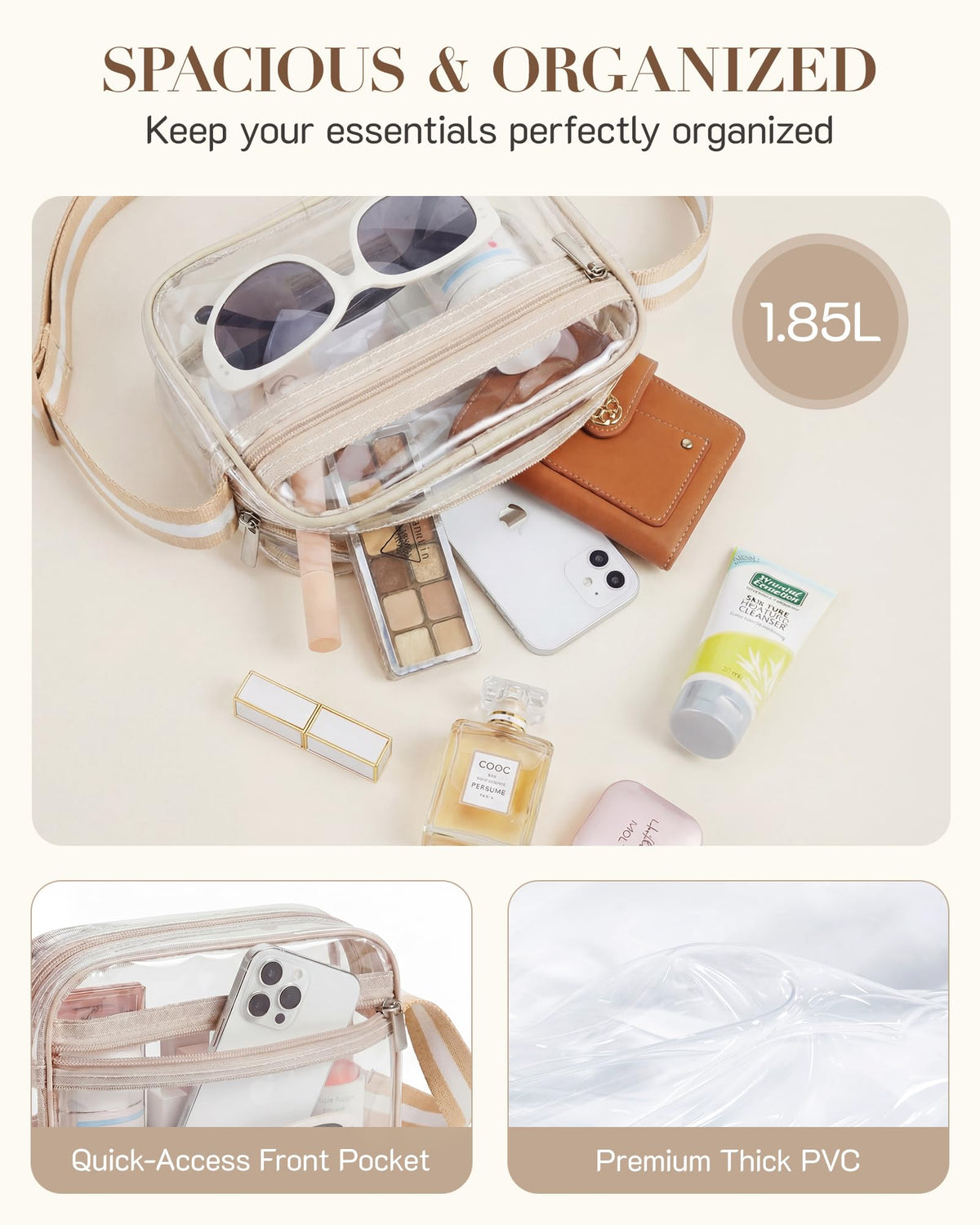 Clear Bag Small Crossbody Bag PVC