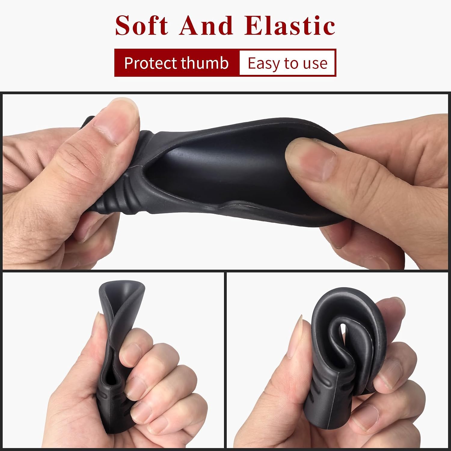 Catcher's Thumb Guard for Baseball & Softball - Silicone Thumb Protector Shield | Reduce Sting & Hand Injury |