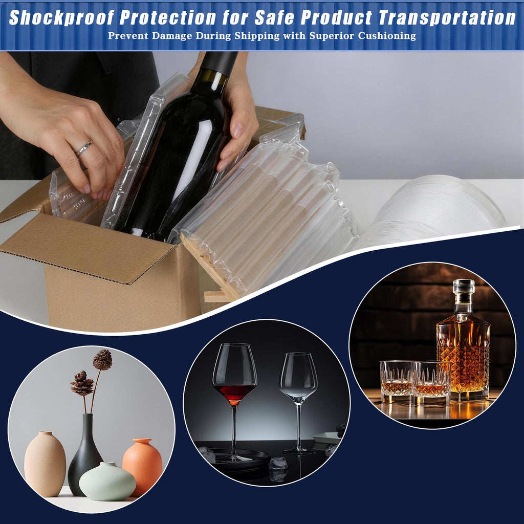 Extra Thick Bubble Wrap,7.87” x 164 ft Air Pillows For Shipping