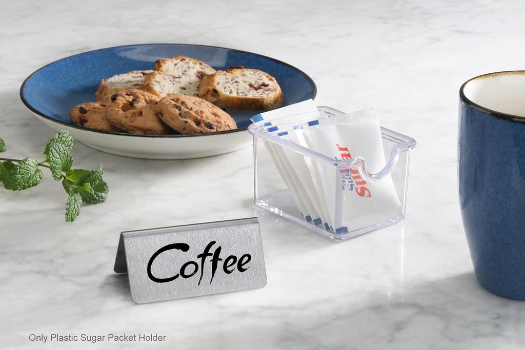 Plastic Sugar Packet Holder, Clear, Set of 12