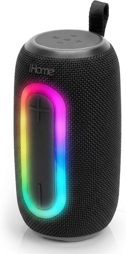 Quest Pro Wireless Portable Speaker, Bluetooth 5.3, RGB Color-Changing Lights, Water Resistant, Rechargeable Battery